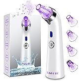 Blackhead Remover Pore Vacuum, Face Suction Pore Cleanser, 5 Suction Power Electric Blackhead Extractor Tool, 4 Probes, Blackhead Suction Remover for Women & Men
