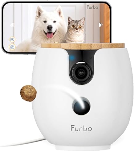 Amazon.com: TKENPRO 2K Pet Camera Treat Dispenser, AI Photo Album