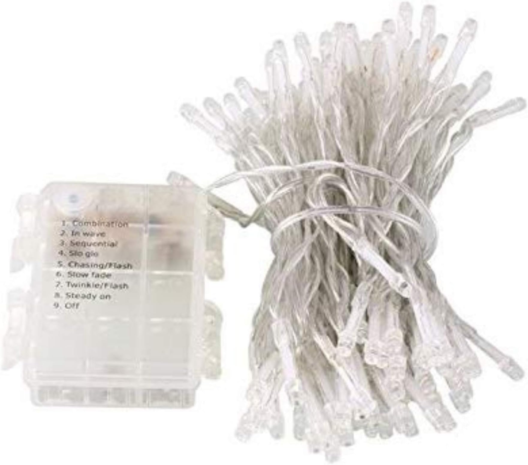 Klik 20 Meters 200 LEDs Outdoor Fairy String Lights with Battery Operated Wireless Remote & Timer, 8 Modes, Dimmable and Waterproof IP65 Rating (Warm White)