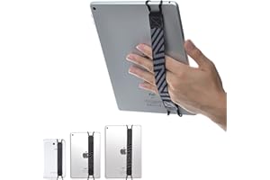 TFY Security Hand-Strap for Tablet PC - iPad 10th Gen/iPad Mini 6 / iPad Air 5 / iPad Pro 9.7", Pro 11" - Galaxy Tablet Pcs - Nexus 7 / Nexus 10 and More (Black)