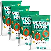 Little Spoon Pizzalicious Veggie Loops, Chickpea and Spinach Snack, 4 Pack | Baked Not Fried, Avocado Oil, Hidden Veggies, Tastier Snacks for Kids 4+ Years, 3g Protein, Gluten-Free