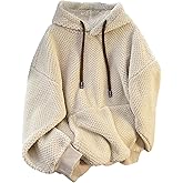 SOLY HUX Women's Fleece Hoodies Pullover Long Sleeve Drawstring Hooded Sweatshirts Fall Clothes