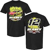 Checkered Flag Sports Ryan Blaney Menards 2-Spot T-Shirt Black