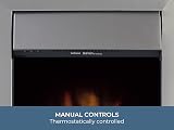 Adam Southwold Oak Black Fireplace Suite Colorado Brushed Steel Electric Fire view 6