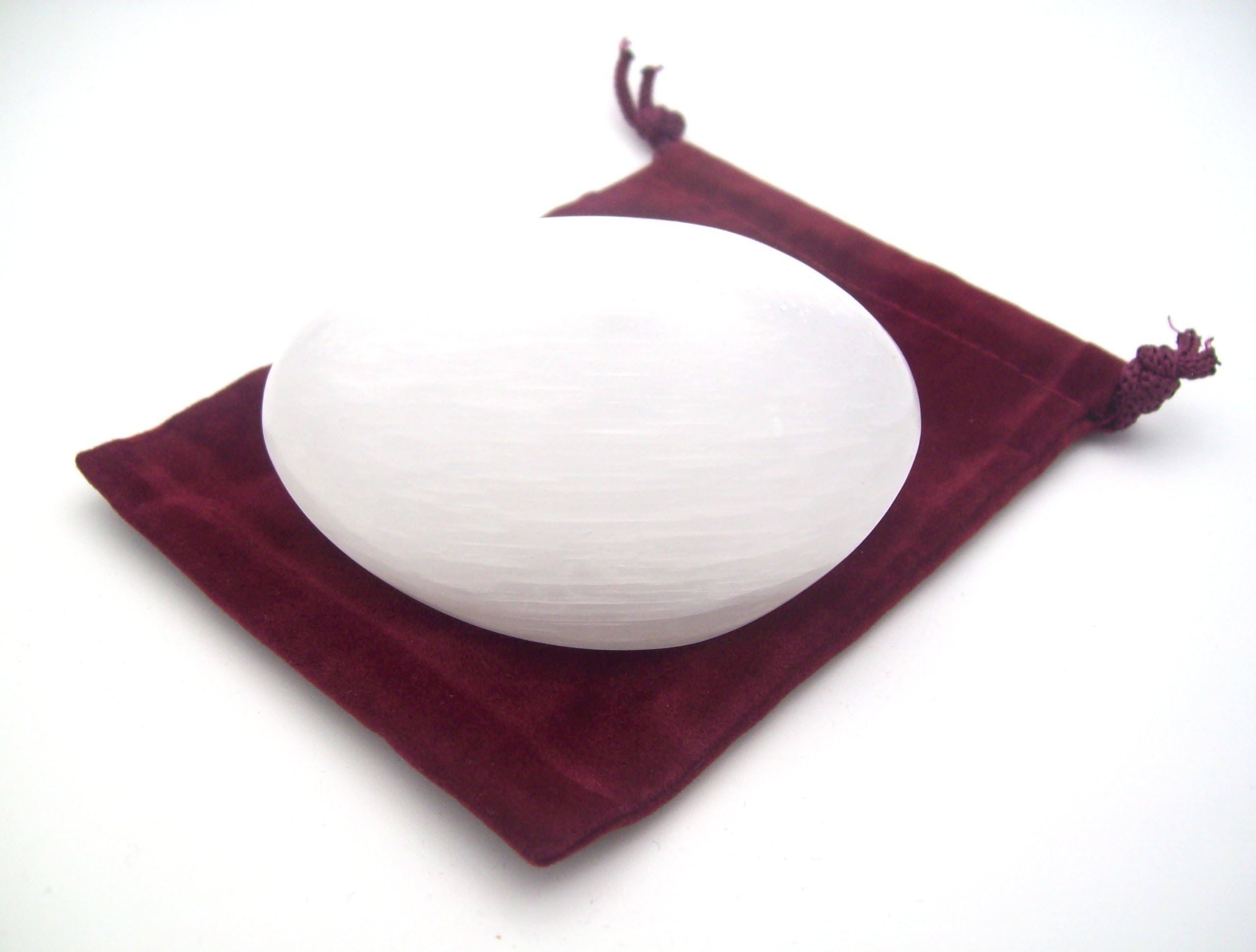 Selenite Sooth Stone with Pouch