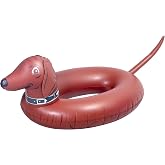 GoFloats Wiener Dog Party Tube Inflatable Raft, Float in Style (for Adults and Kids)