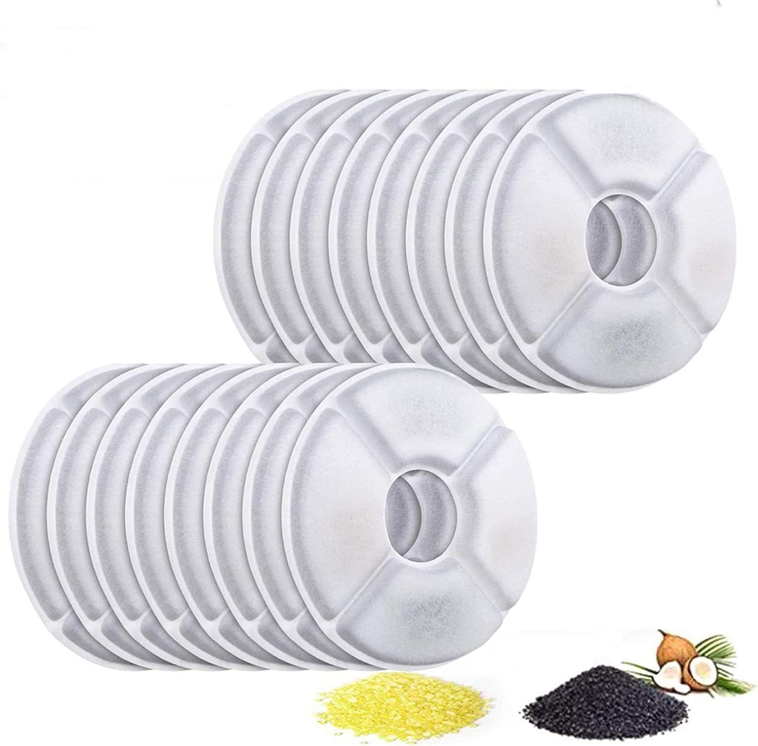 Pet Water Fountain Replacement Filter Premium Cotton Activated Carbon