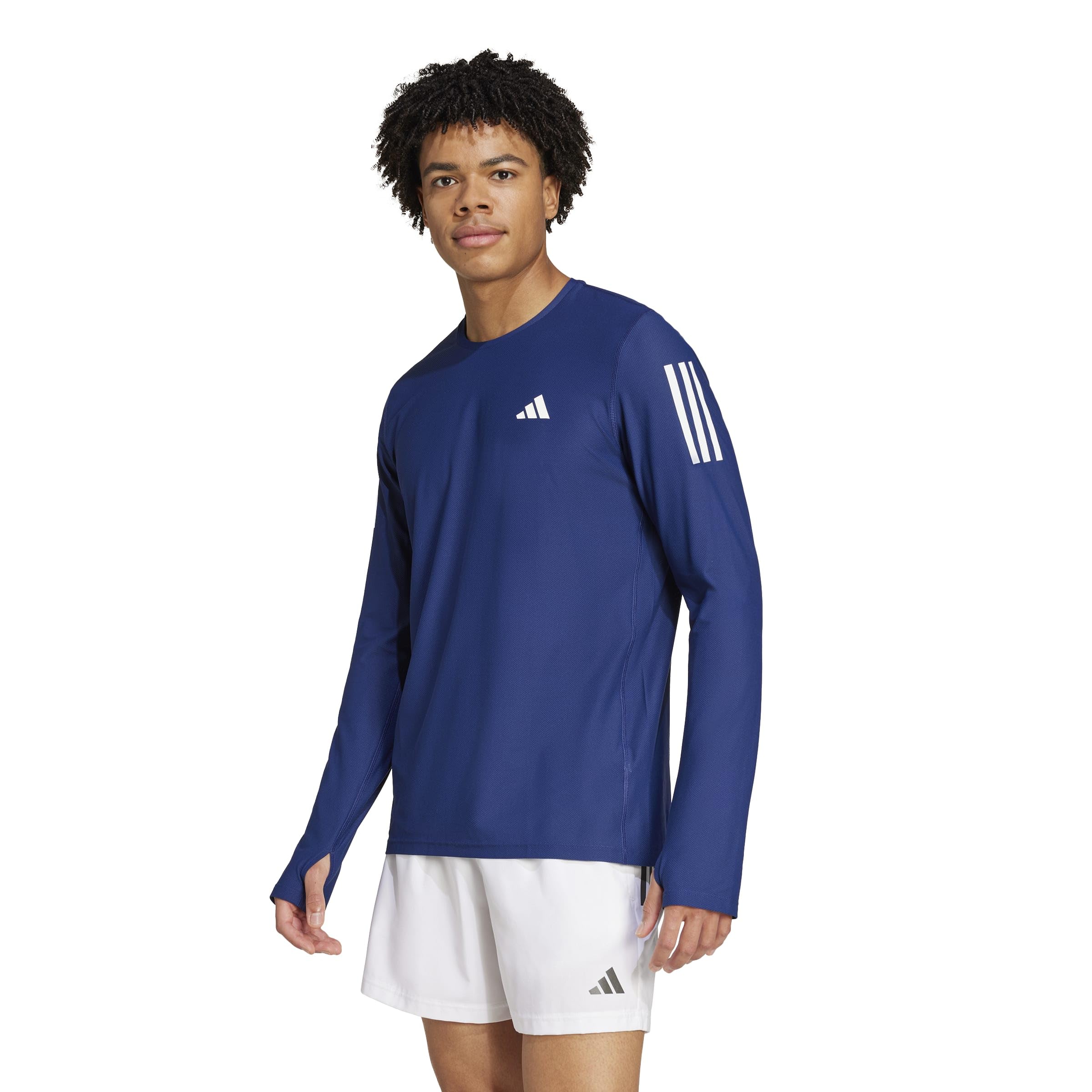 Photo 1 of adidas Men's Own The Run Long Sleeve T-Shirt, Dark Blue, XX-Large