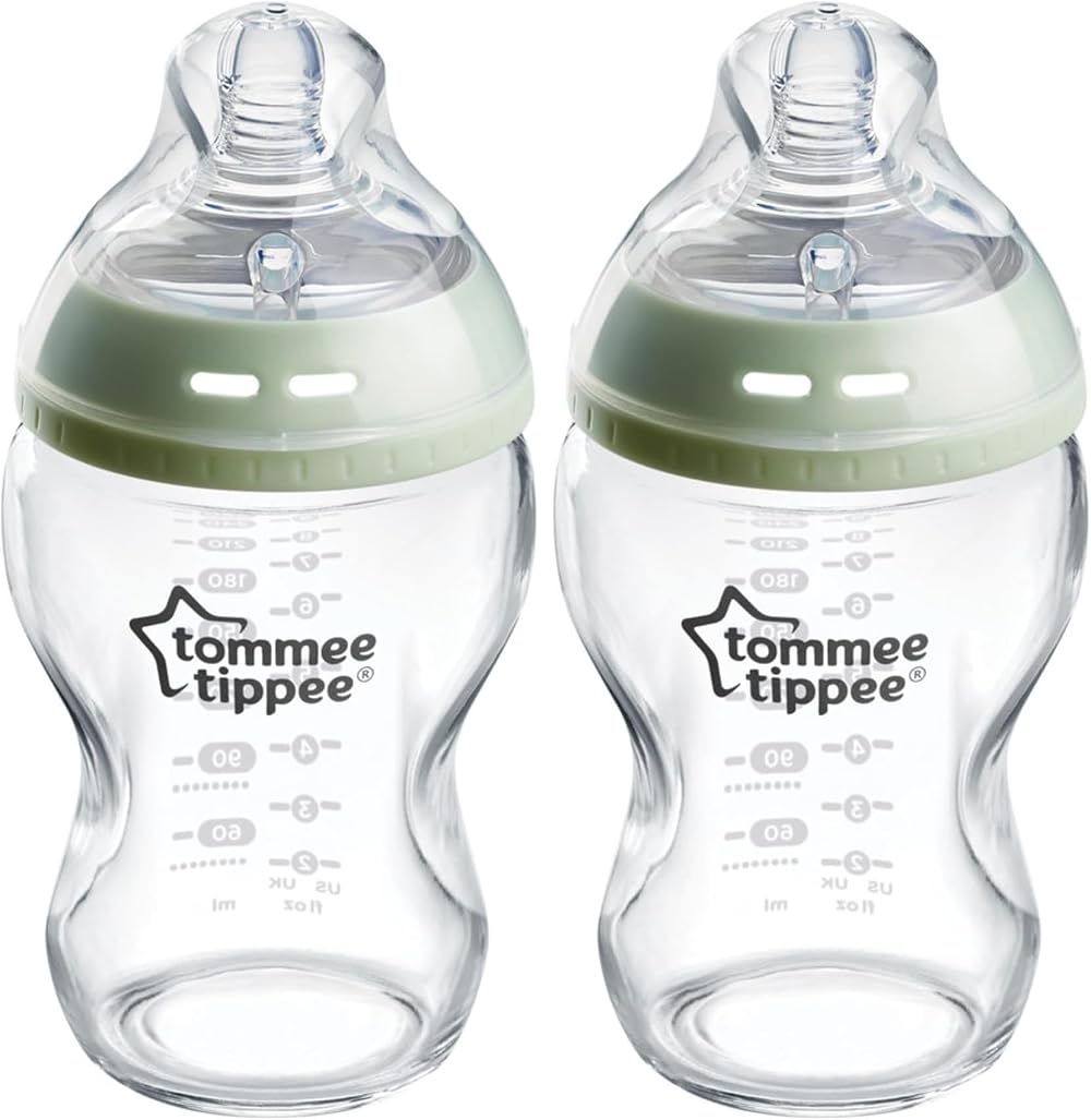 Tommee Tippee Natural Start Anti-Colic Glass Bottle 250ml Pack of 2