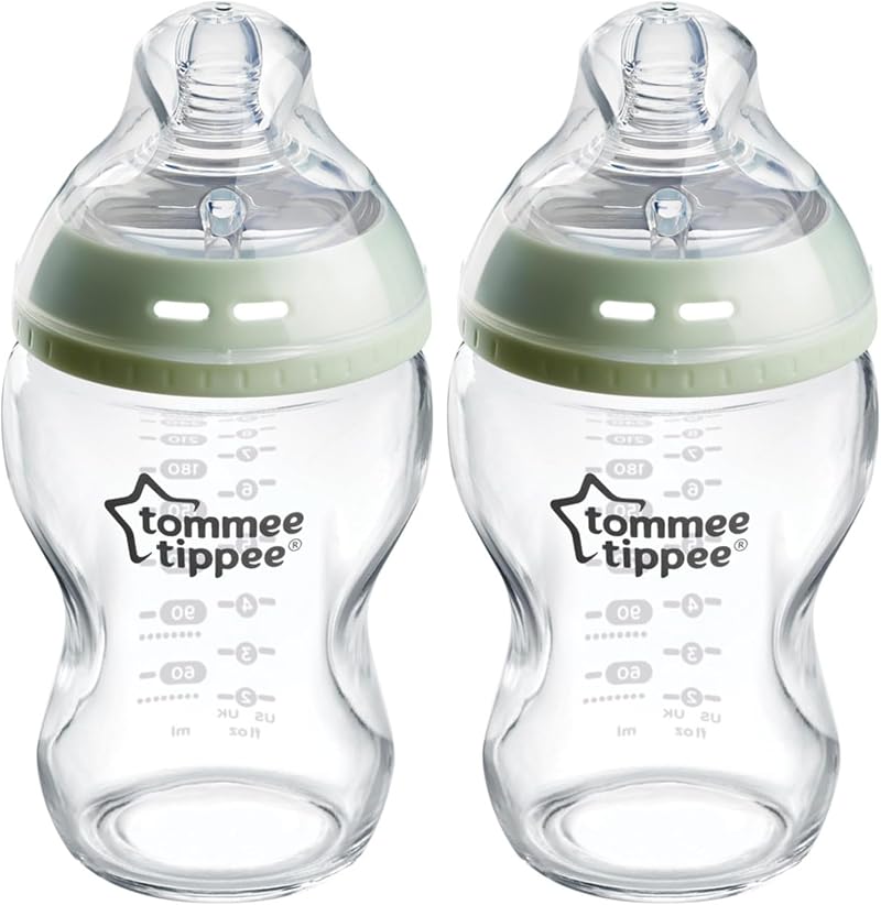 Tommee Tippee Natural Start Anti-Colic Glass Bottle 250ml Pack of 2