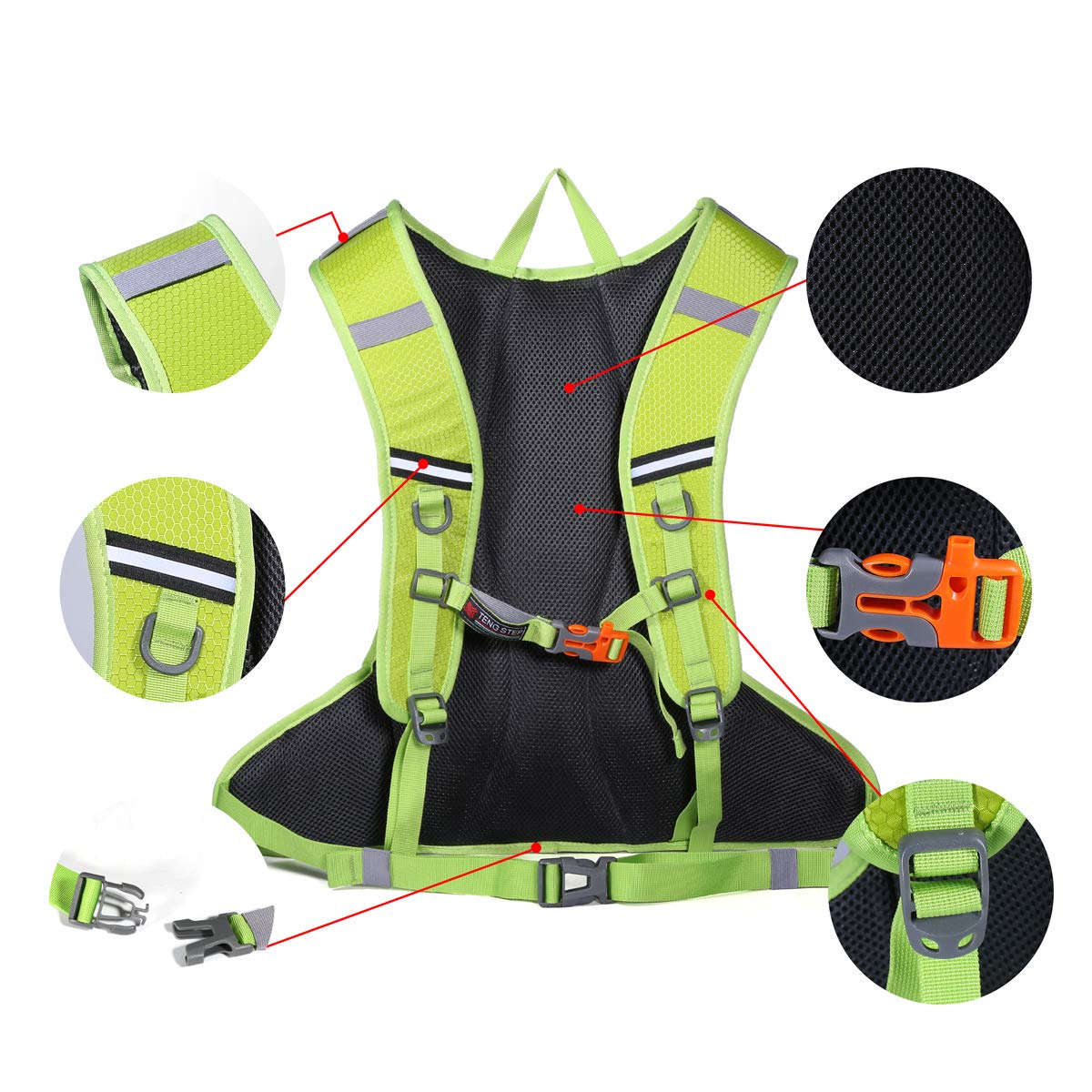 DAVIDNILE Hydration Backpack - Prefect Outdoor Gear for Skiing, Running, Hiking, Cycling, Camping, Climbing