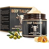 Gheecry Beef Tallow for Skin, Facial Tallow Honey Balm,Tallow Face Moisturizer Natural Organic Tallow Balm for Hydrating, Organic Face Cream, Body Lotion