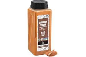 Soeos Organic Cinnamon Powder 15 oz (425g), Pure Cinnamon Powder, Premium Ground Cinnamon.