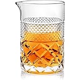Cocktail Mixing Glass - Premium 22oz - Solid, Stable, Sturdy Hand Blown Crystal - Professional Quality Barware - Gift for Wed