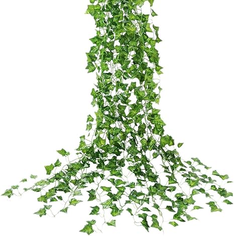 Amazon Jaimenalin 10個 7 54ft 人工アイビー花輪 偽のツル 緑色の葉 偽の植物 ぶら下げツル ウェディング ガーデンや壁の装飾用 人工観葉植物 オンライン通販