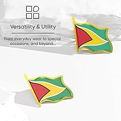 Guyana Flag Lapel Pin - Enamel Metal National Badge