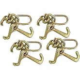 Mytee Products (4 Pack) RTJ Cluster Hook Heavy Duty Wrecker Hauler Tow Towing Truck Chain Pair R T J
