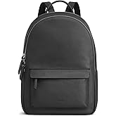 S-ZONE Genuine Leather Backpack Purse for Women Travel Backpack Classic Work Shoulder Bag Business Daypack Adjustable Straps Medium