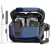 AhaStyle Case for Samsung Galaxy Buds3 / Galaxy Buds3 Pro (2024) / Galaxy Buds 3 FE (2025) with Secure Lock Clip Shockproof Full Protective Skin Cover with Cleaner Kit for Samsung Galaxy Buds3 Series