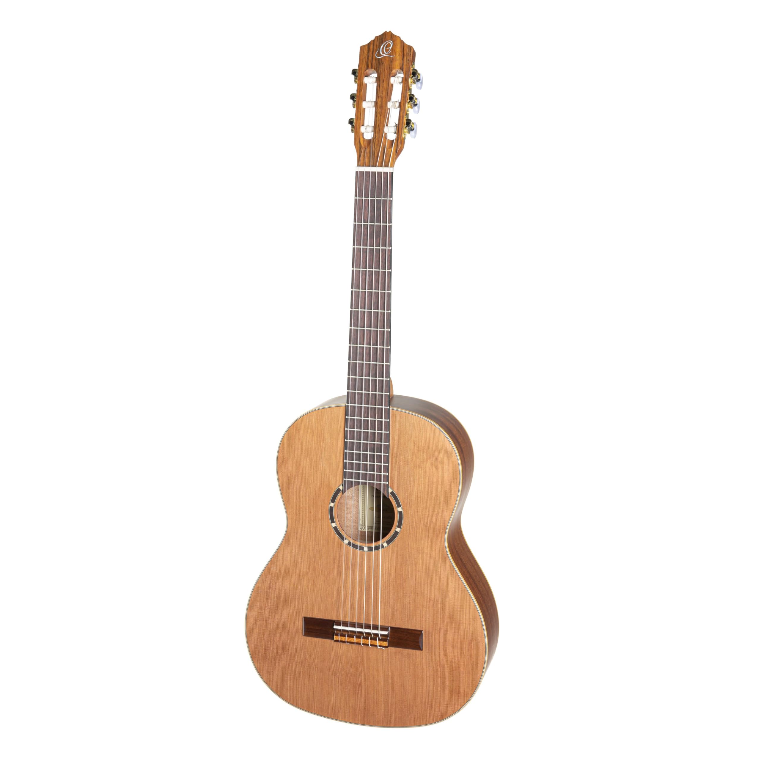 Ortega Guitars Classical Guitar Left-Handed – 4/4 – Family Series Pro – Including Gig Bag – Solid Canadian Red Cedar, Mahogany, Natural (R131L)