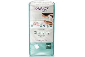 Bambo Nature Changing Mat: Bio-Based, Extra Soft, Ultra Absorbent, and Breathable - 10 Count