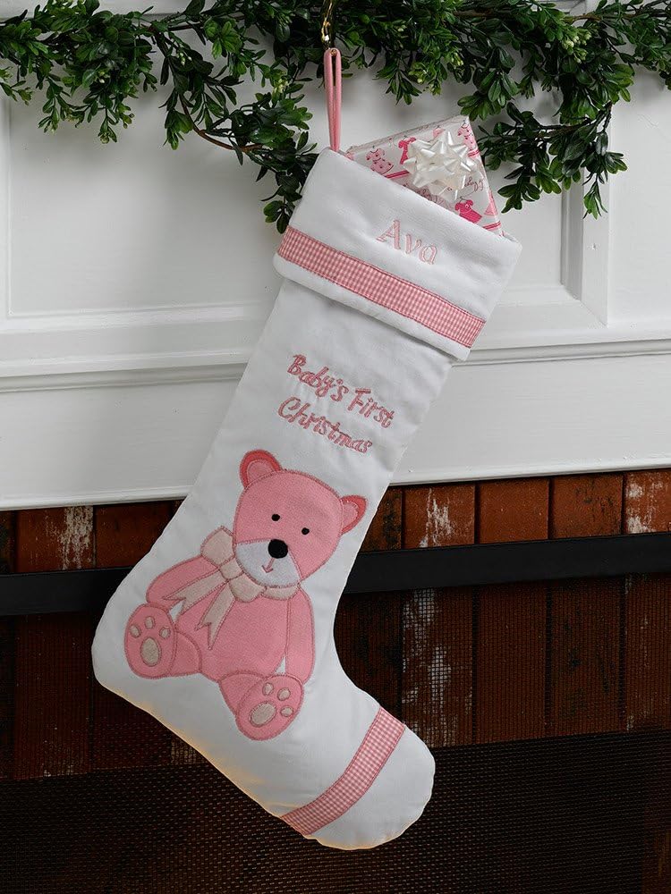 Baby's First Personalized Christmas Stocking Girl