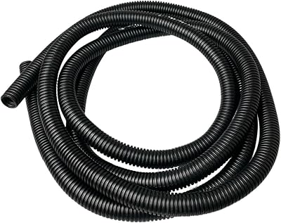 On1shelf Black Split Plastic Flexible Cable Tidy Tube Trunking 19.5mm - 2m