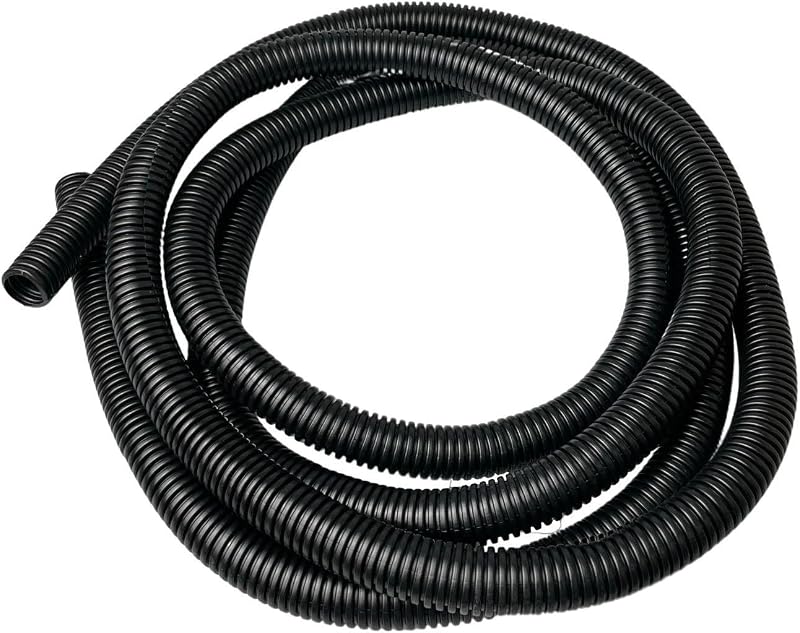 On1shelf Black Split Plastic Flexible Cable Tidy Tube Trunking 19.5mm - 2m
