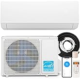 SIMOE 12,000 BTU Mini Split Air Conditioner Heat Pump, Heat Lower as -25°C, 220V, Cools Up to 550 Sq.Ft, Inverter, Works with