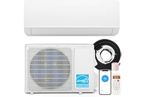 SIMOE 12,000 BTU Mini Split Air Conditioner Heat Pump, Heat Lower as -25°C, 220V, Cools Up to 550 Sq.Ft, Inverter, Works with