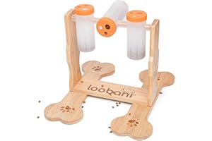 LOOBANI Dog Puzzle Toys Wooden - Interactive Toys for Boredom, IQ Training and Mental Brain Stimulation, Treat Dispensing and Entertainment/Food Slow Feeder for Small to Large Dogs