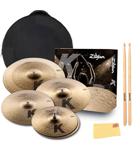 Amazon.com: Zildjian KCD900 K Custom Dark Cymbal Pack Bundle with