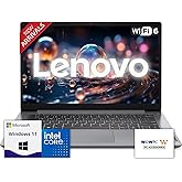 Lenovo IdeaPad Laptop with Microsoft Office, 12GB RAM, 1.2TB(1TB Cloud & 256GB Storage), Intel High Performance CPU, 11 Hour Battery, SD-Card Reader, Webcam + USB-C, WOWPC Recovery USB, Windows 11