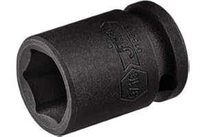 Jetech 3/8 Inch Drive 9/16 Inch Standard Impact Socket, Made with Chrome Molybdenum Alloy Steel, Heat Treated, 6-Point Design