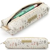 Mr. Pen- Cute Pencil Case Pouch, Multipurpose Canvas Bible Pencil Pouch | Smooth Zipper, Premium Material, Neat Stitches, Ideal for Stationery, Cosmetics, Electronics, School, Office, Travel