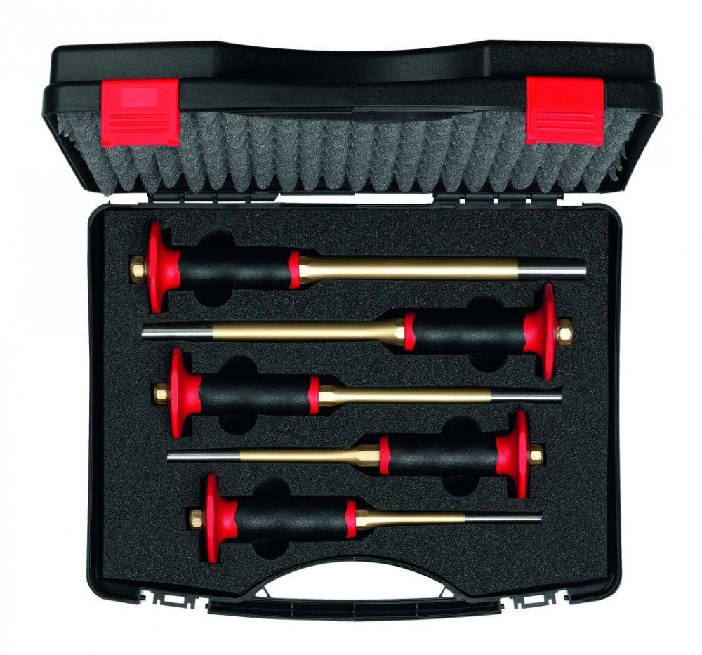 Rennsteig 425 154 0 Parallel Pin Punch Set, Gold/Black, Set of 5 Piece