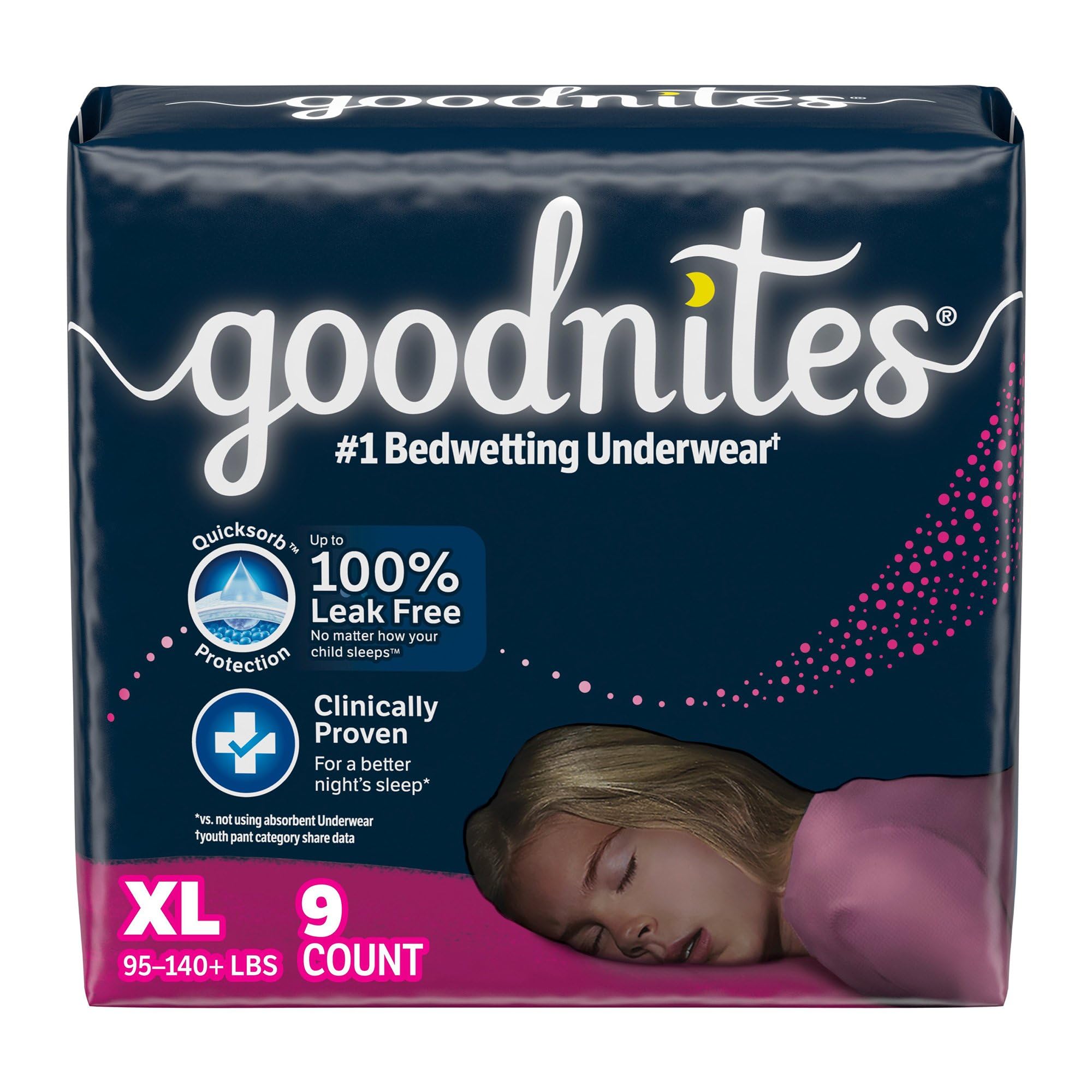Photo 1 of GoodNites Youth Absorbent Underwear X-Large 95 to 140 lbs. 55593, 36 Ct