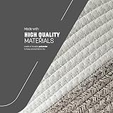Keplin Small Rope Storage Basket - Two Tone Nursery Hamper 40x25cm view 6