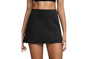 wkwmrpet Skorts for Women High Waisted Tennis Skirt Built in Shorts Active Casual Summer A Line Golf Skorts with 2 Pockets