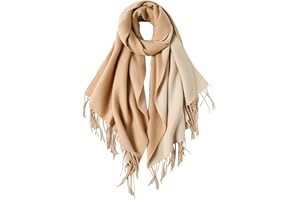 MaaMgic Women's Pashmina Shawl Large Soft Scarf Wraps Light Blanket Scarf for Evening Dress Warm Daily Travel Office,Camel Cr