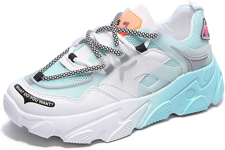 chunky mesh trainers