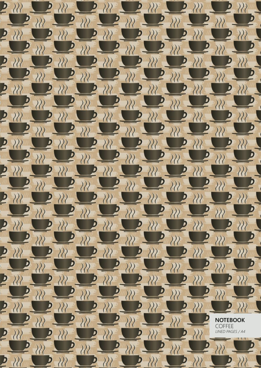 Coffee Notebook - A4: (Latte Edition) Fun notebook 192 lined pages (A4 / 8.27x11.69 inches / 21x29.7cm)