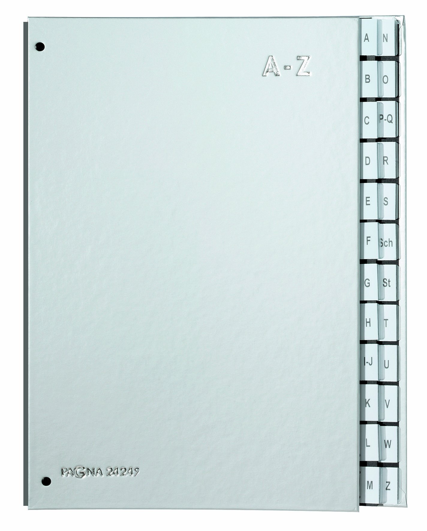 Pagna Colour Desk Folder 24 Compartments A-Z Silver
