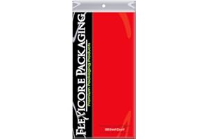 Flexicore Packaging Gift Wrap Tissue Paper Size: 15 Inch X 20 Inch | Count: 100 Sheets (Red)