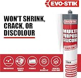 EVO-STIK Multipurpose Silicone Sealant Clear Waterproof Mould Resistant 25 Year view 3
