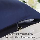 ZIMASILK 100% Mulberry Silk Pillowcase 19 Momme 6A Navy 50x70 cm view 5