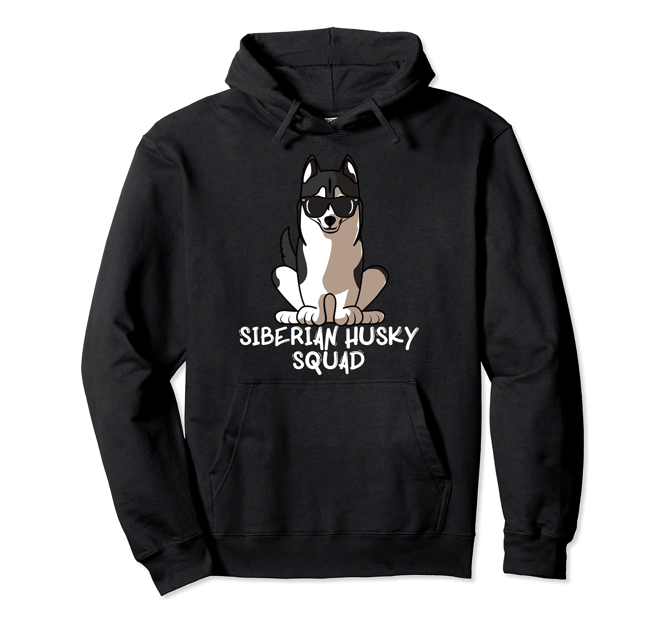 Cool Siberian Husky Squad Dog Mom Dog Dad Pullover Hoodie