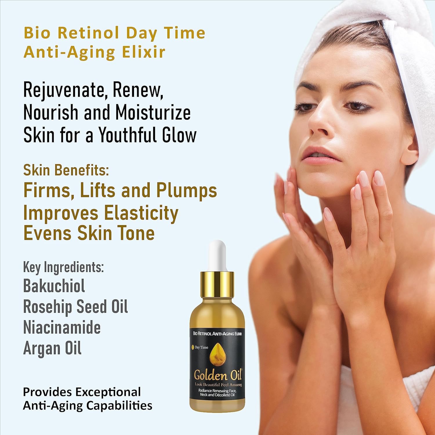24 Hour Bio-Retinol Anti-Aging Skincare Bundle for Normal and Combination Skin.