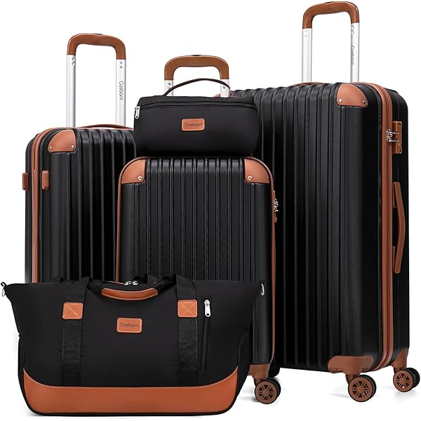Amazon.com | Eeeza Luggage Sets 5 Piece,Hard Case Suitcase Set