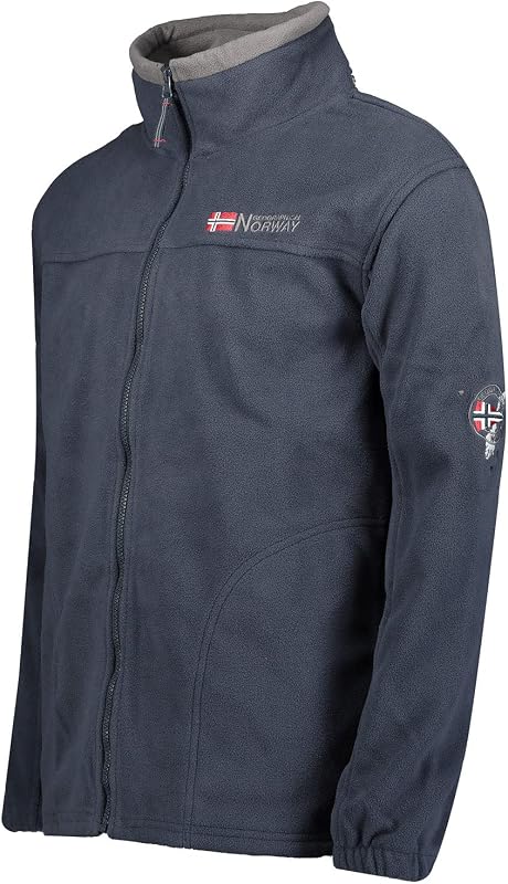 Tamazonie Herren Leichte Fleecejacke, weich & warm, Outdoor Fleece, Freizeit, (Marineblau L)